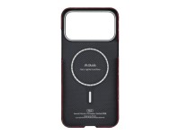 Capa PITAKA Ultra-Slim Monogram MagSafe para iPhone 17 Pro dourada e vermelha Capa PITAKA Ultra-Slim Monogram MagSafe para iPhone 17 Pro dourada e vermelha
