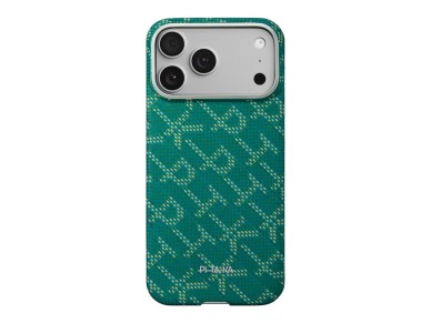 Case PITAKA Ultra-Slim Monogram MagSafe for iPhone 17 Pro gold green