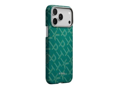 Case PITAKA Ultra-Slim Monogram MagSafe for iPhone 17 Pro gold green