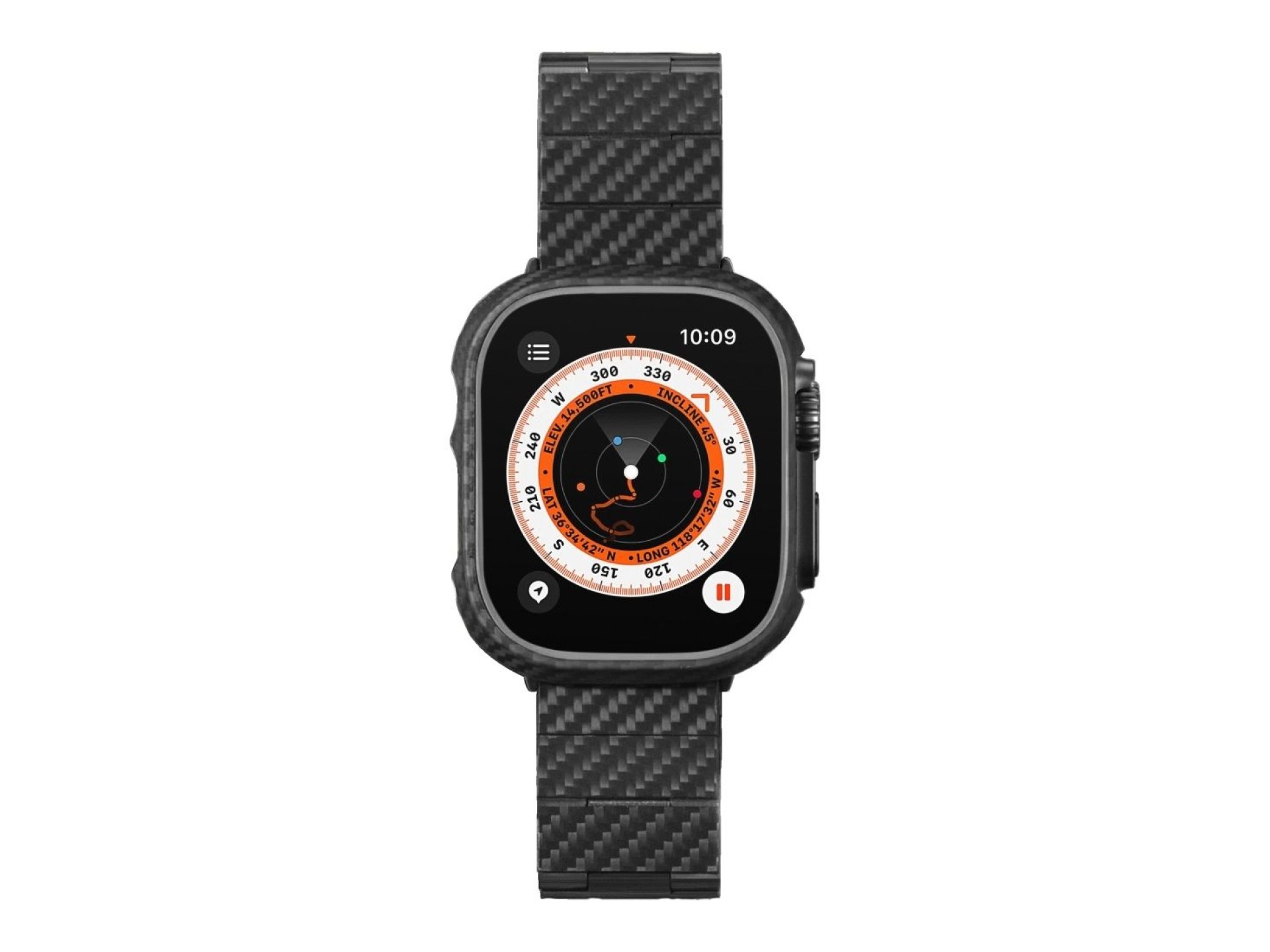 Band PITAKA Carbon Fiber Modern for Apple Watch 1/2/3/4/5/6/7/8/9/10/11/SE/SE 3/Ultra1/2/3 black