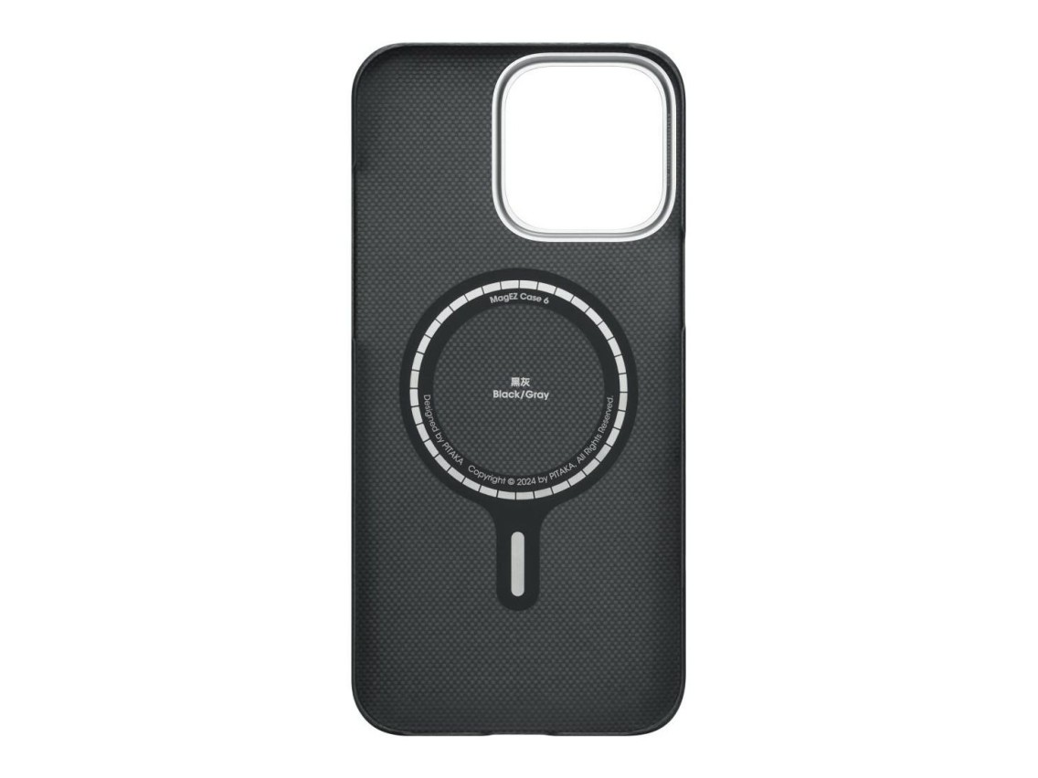 Case PITAKA Ultra-Slim PitaTap MagSafe for iPhone 16 Pro Max black grey