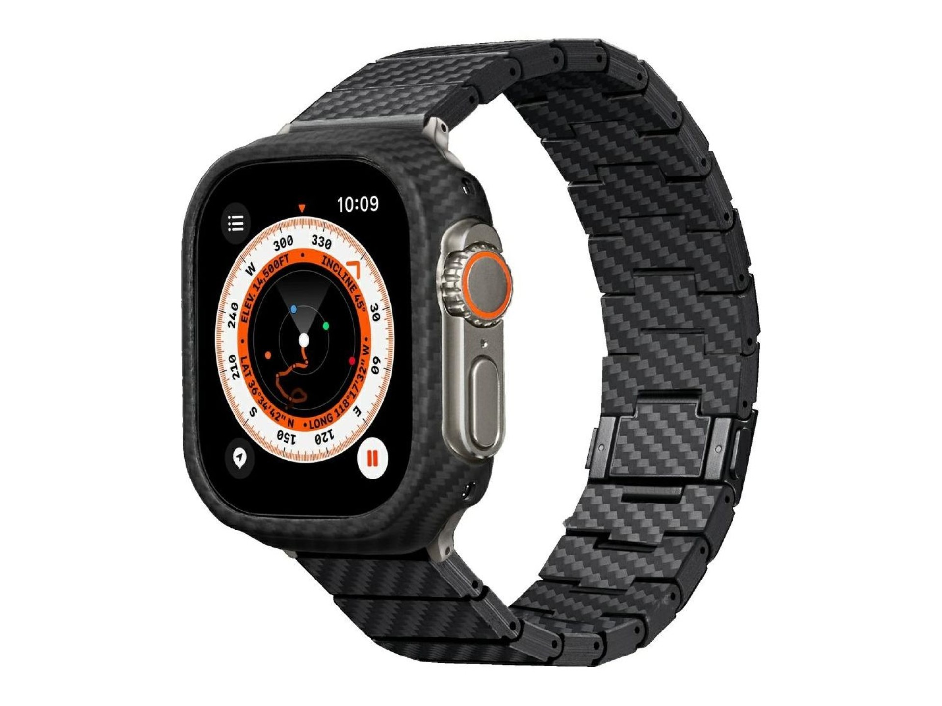 Band PITAKA Carbon Fiber Modern for Apple Watch 1/2/3/4/5/6/7/8/9/10/11/SE/SE 3/Ultra1/2/3 black