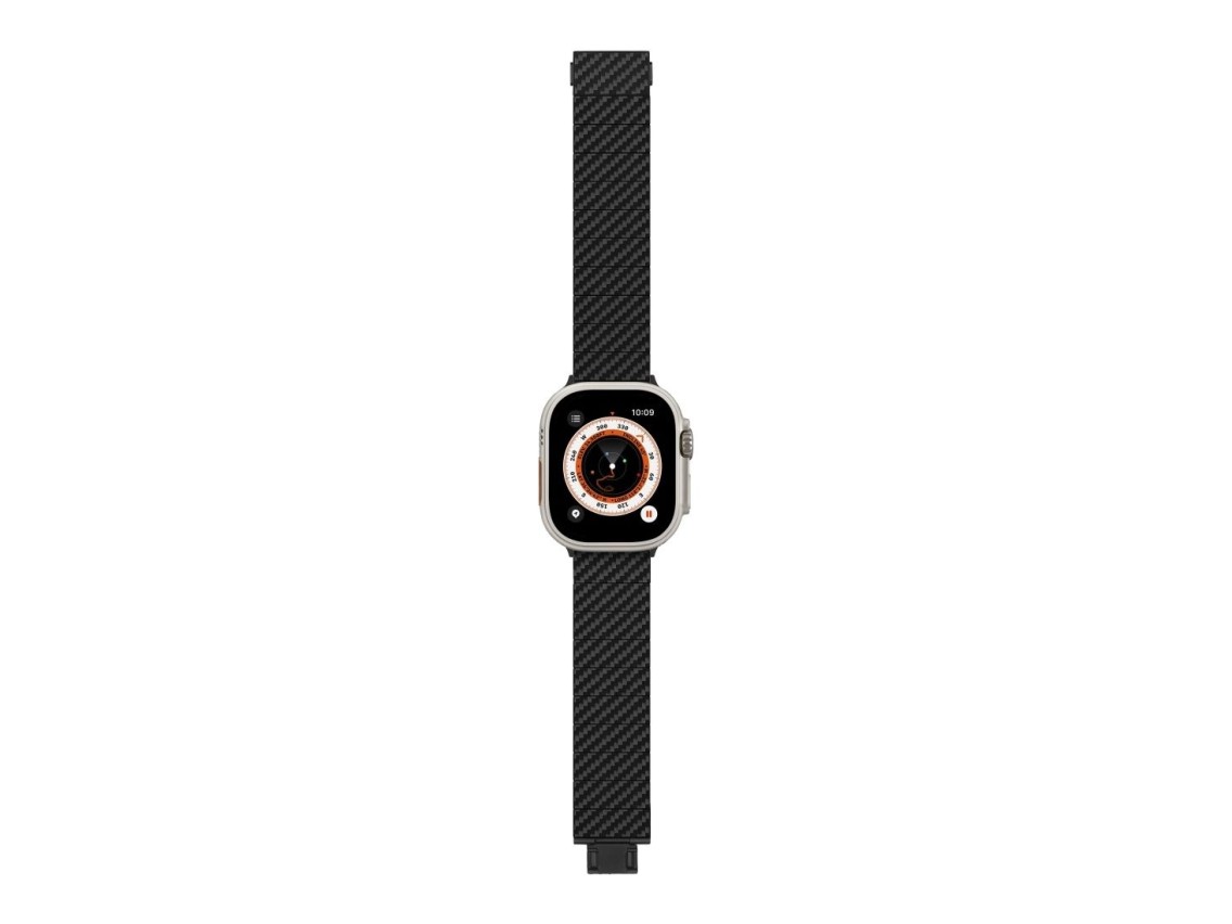 Band PITAKA Carbon Fiber Modern for Apple Watch 1/2/3/4/5/6/7/8/9/10/11/SE/SE 3/Ultra1/2/3 black