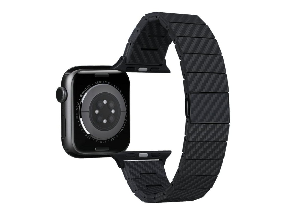 Band PITAKA Carbon Fiber Modern for Apple Watch 1/2/3/4/5/6/7/8/9/10/11/SE/SE 3/Ultra1/2/3 black
