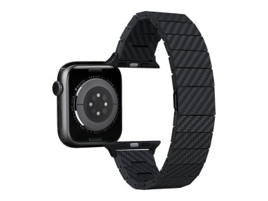 Band PITAKA Carbon Fiber Modern for Apple Watch 1/2/3/4/5/6/7/8/9/10/11/SE/SE 3/Ultra1/2/3 black Band PITAKA Carbon Fiber Modern for Apple Watch 1/2/3/4/5/6/7/8/9/10/11/SE/SE 3/Ultra1/2/3 black