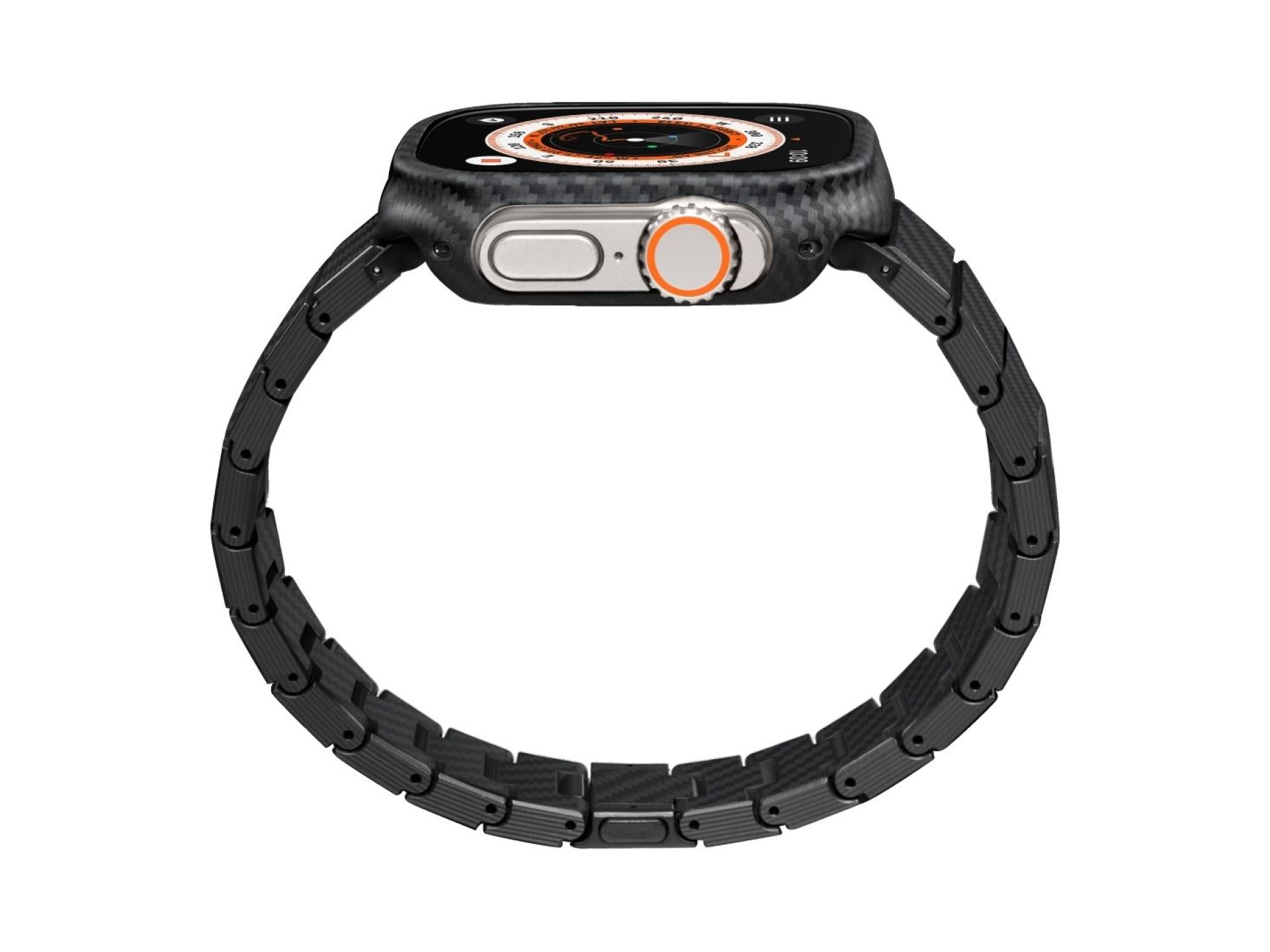 Band PITAKA Carbon Fiber Modern for Apple Watch 1/2/3/4/5/6/7/8/9/10/11/SE/SE 3/Ultra1/2/3 black