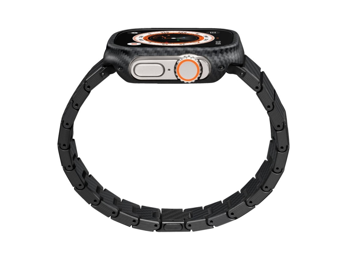 Band PITAKA Carbon Fiber Modern for Apple Watch 1/2/3/4/5/6/7/8/9/10/11/SE/SE 3/Ultra1/2/3 black