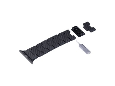 Band PITAKA Carbon Fiber Retro for Apple Watch 1/2/3/4/5/6/7/8/9/10/SE/Ultra/Ultra2 black grey Band PITAKA Carbon Fiber Retro for Apple Watch 1/2/3/4/5/6/7/8/9/10/SE/Ultra/Ultra2 black grey