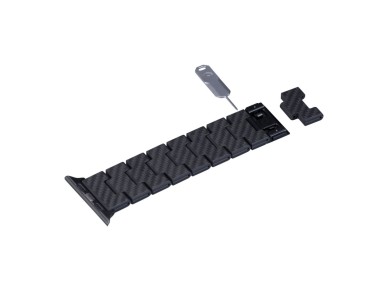 Band PITAKA Carbon Fiber Retro for Apple Watch 1/2/3/4/5/6/7/8/9/10/SE/Ultra/Ultra2 black grey Band PITAKA Carbon Fiber Retro for Apple Watch 1/2/3/4/5/6/7/8/9/10/SE/Ultra/Ultra2 black grey