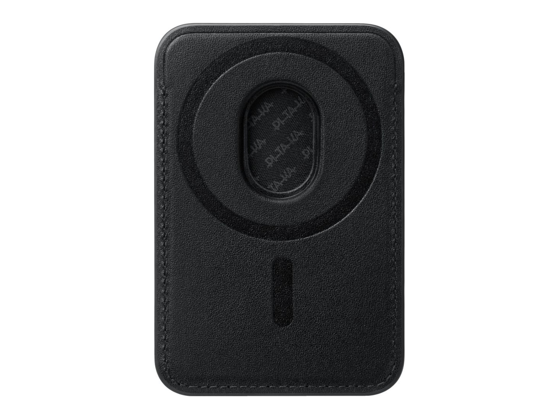 Magnetic wallet PITAKA Woven Wallet MagSafe for phone black grey
