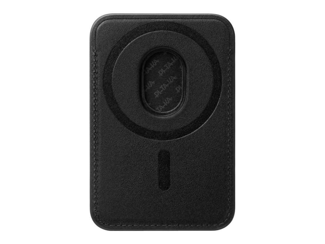 Magnetic wallet PITAKA Woven Wallet MagSafe for phone black grey
