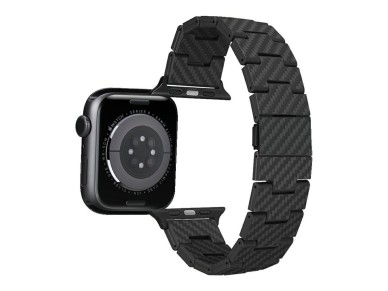 Band PITAKA Carbon Fiber Retro for Apple Watch 1/2/3/4/5/6/7/8/9/10/SE/Ultra/Ultra2 black grey Band PITAKA Carbon Fiber Retro for Apple Watch 1/2/3/4/5/6/7/8/9/10/SE/Ultra/Ultra2 black grey