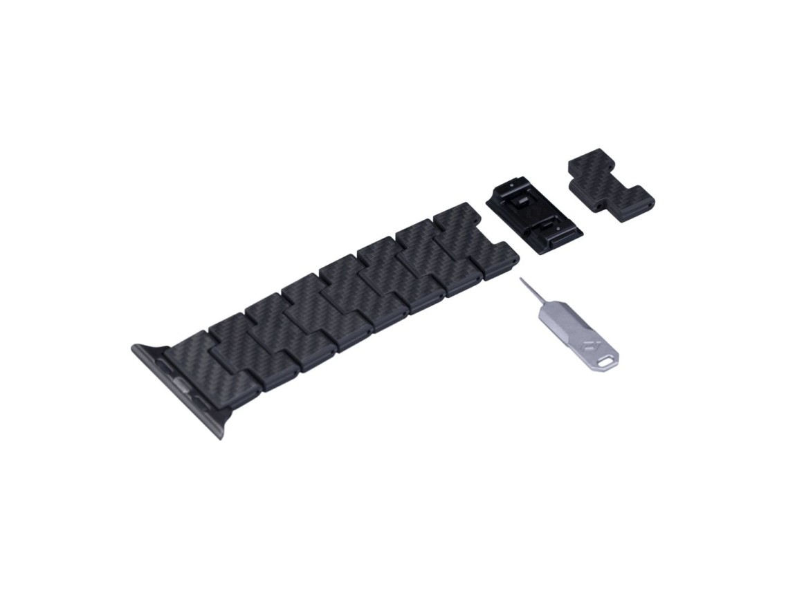 Correa PITAKA de fibra de carbono estilo retro para Apple Watch 1/2/3/4/5/6/7/8/9/10/SE/Ultra/Ultra2