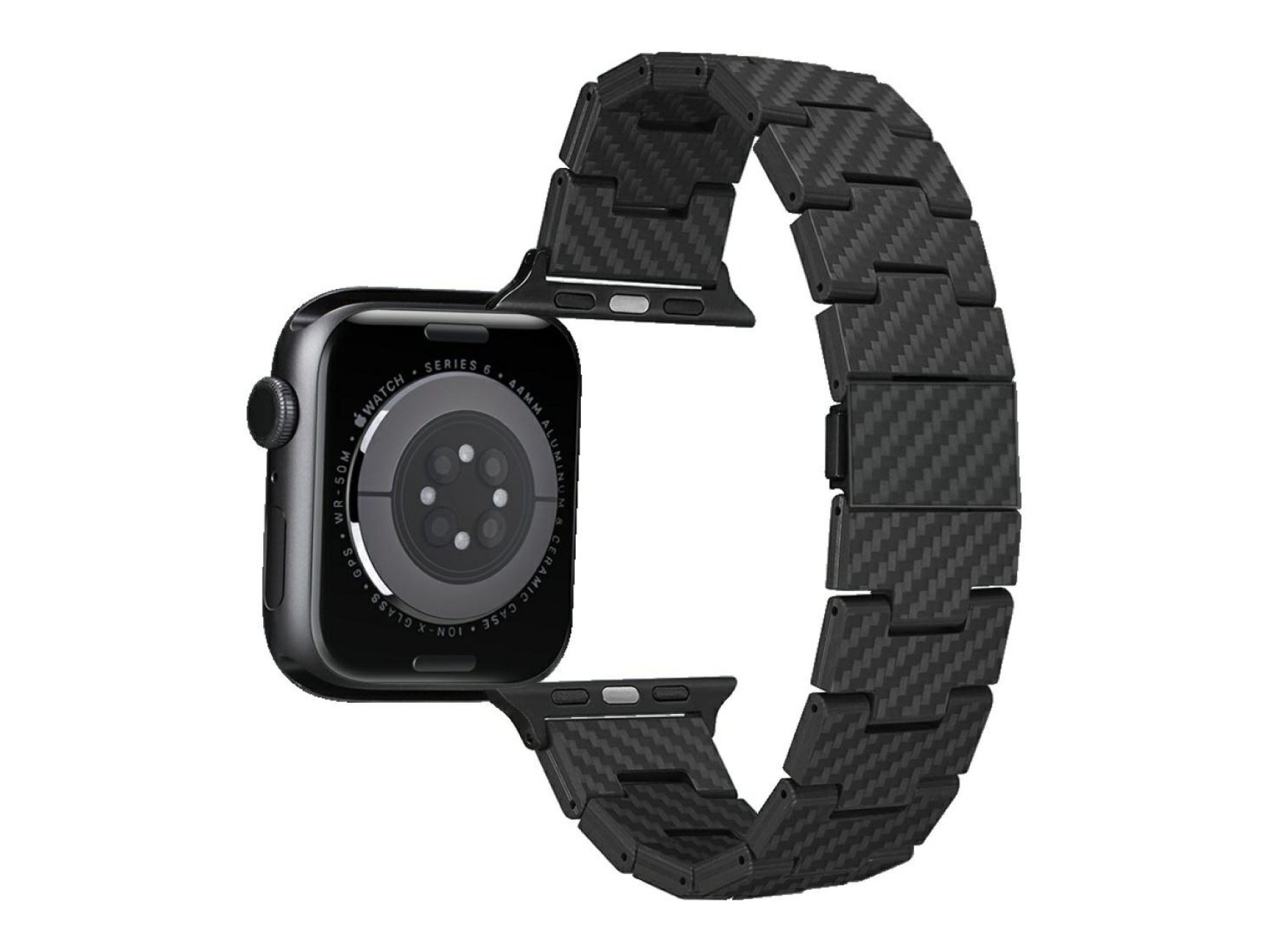 Correa PITAKA de fibra de carbono estilo retro para Apple Watch 1/2/3/4/5/6/7/8/9/10/SE/Ultra/Ultra2