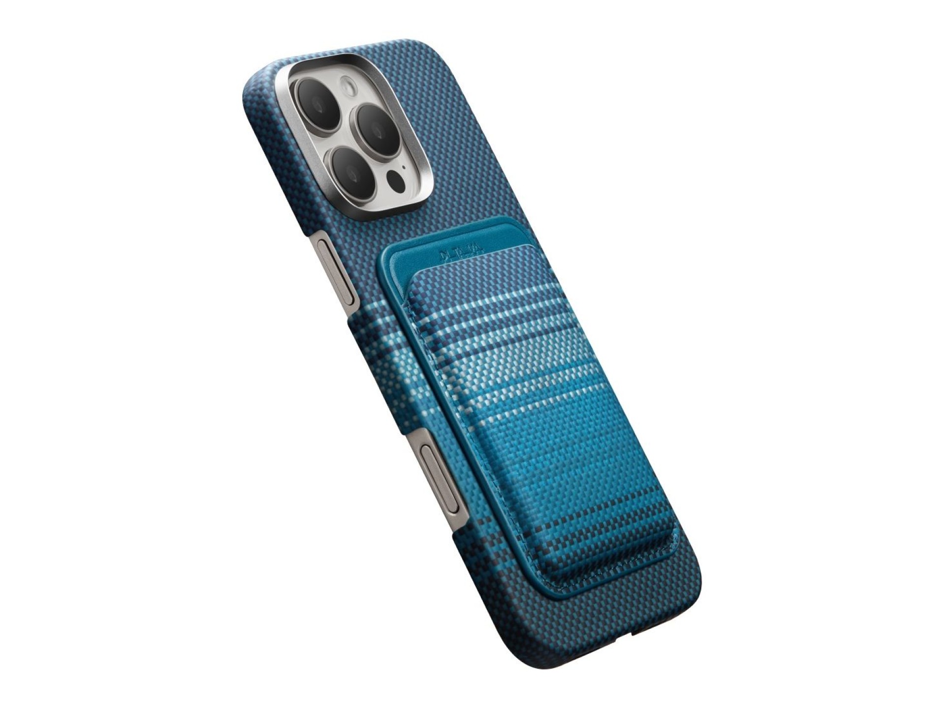 Magnetic wallet PITAKA Woven Wallet MagSafe for phone moonrise