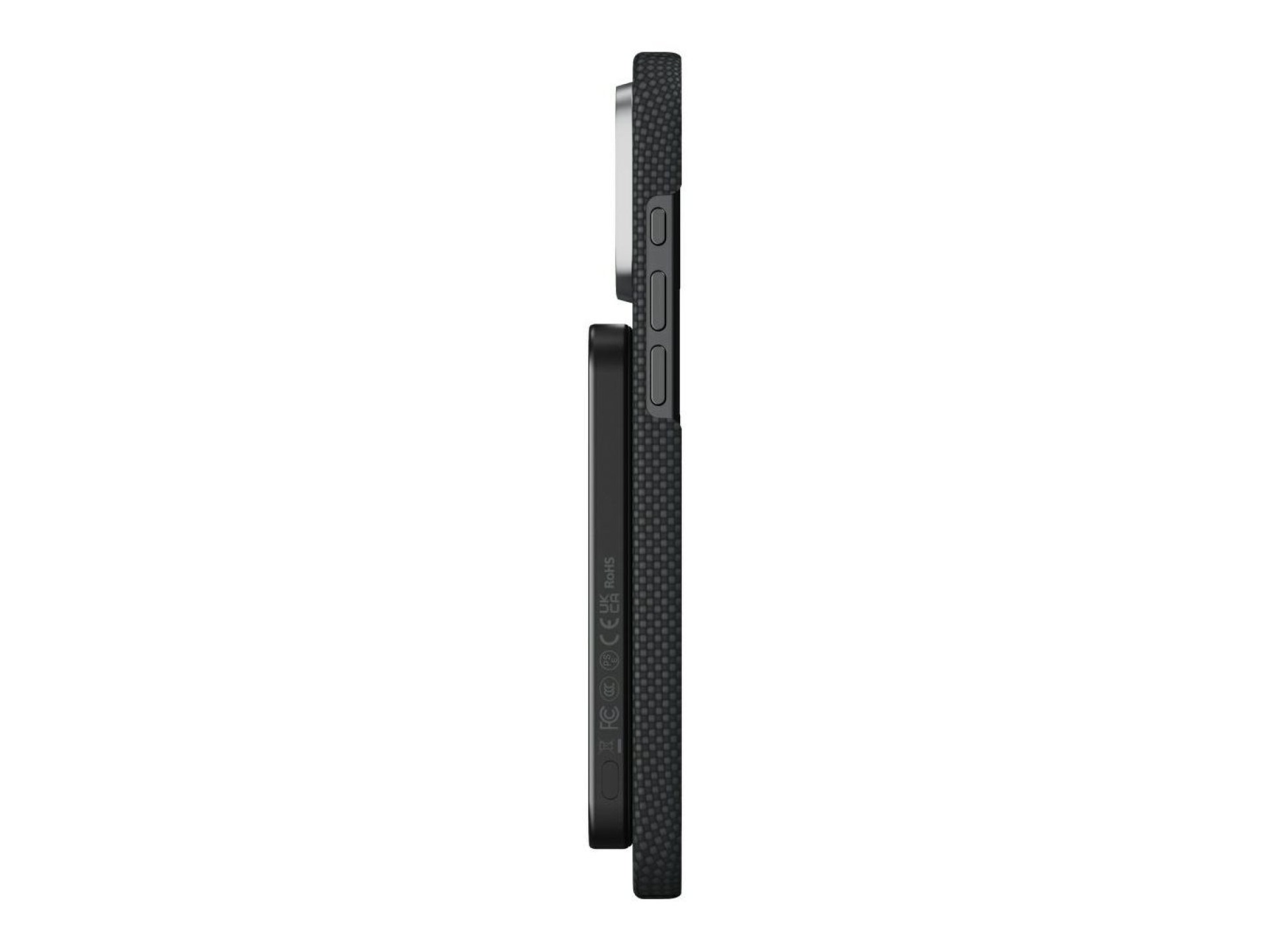 Powerbank PITAKA Aramid Fiber Qi2 MagSafe black-grey
