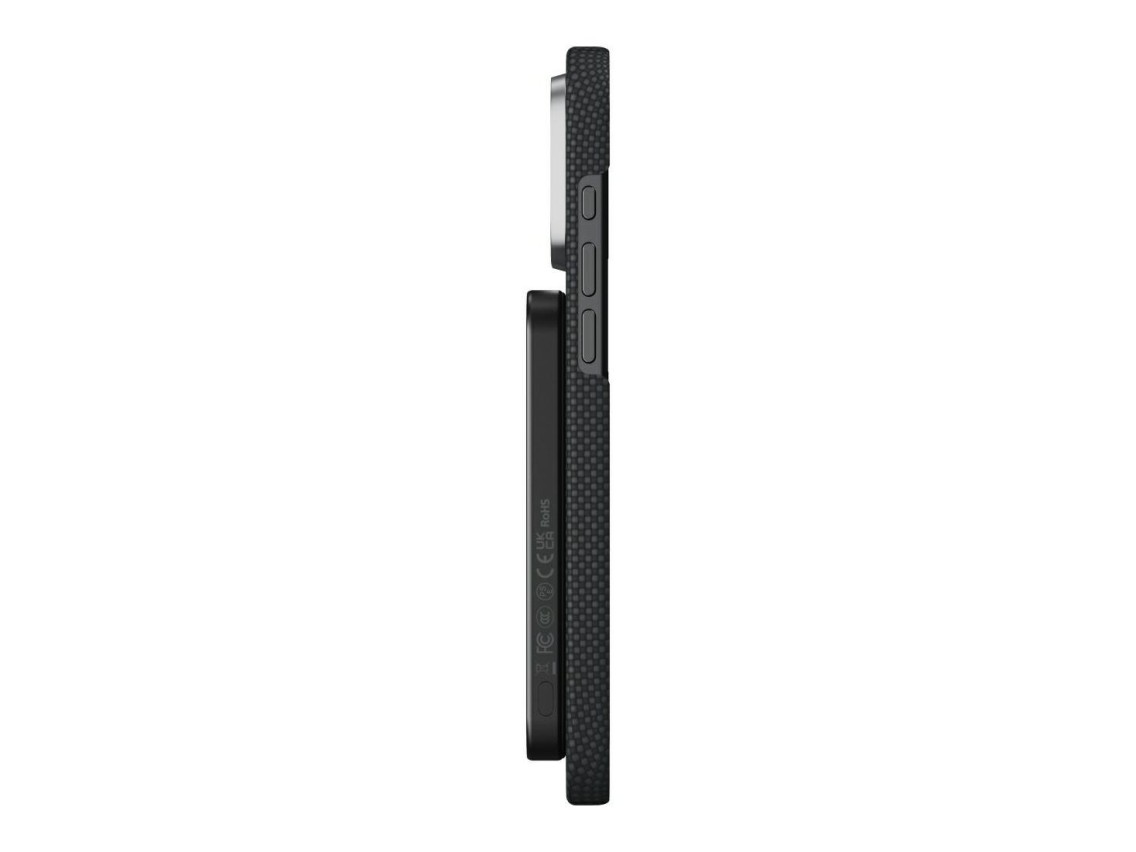 Powerbank PITAKA Aramid Fiber Qi2 MagSafe black-grey