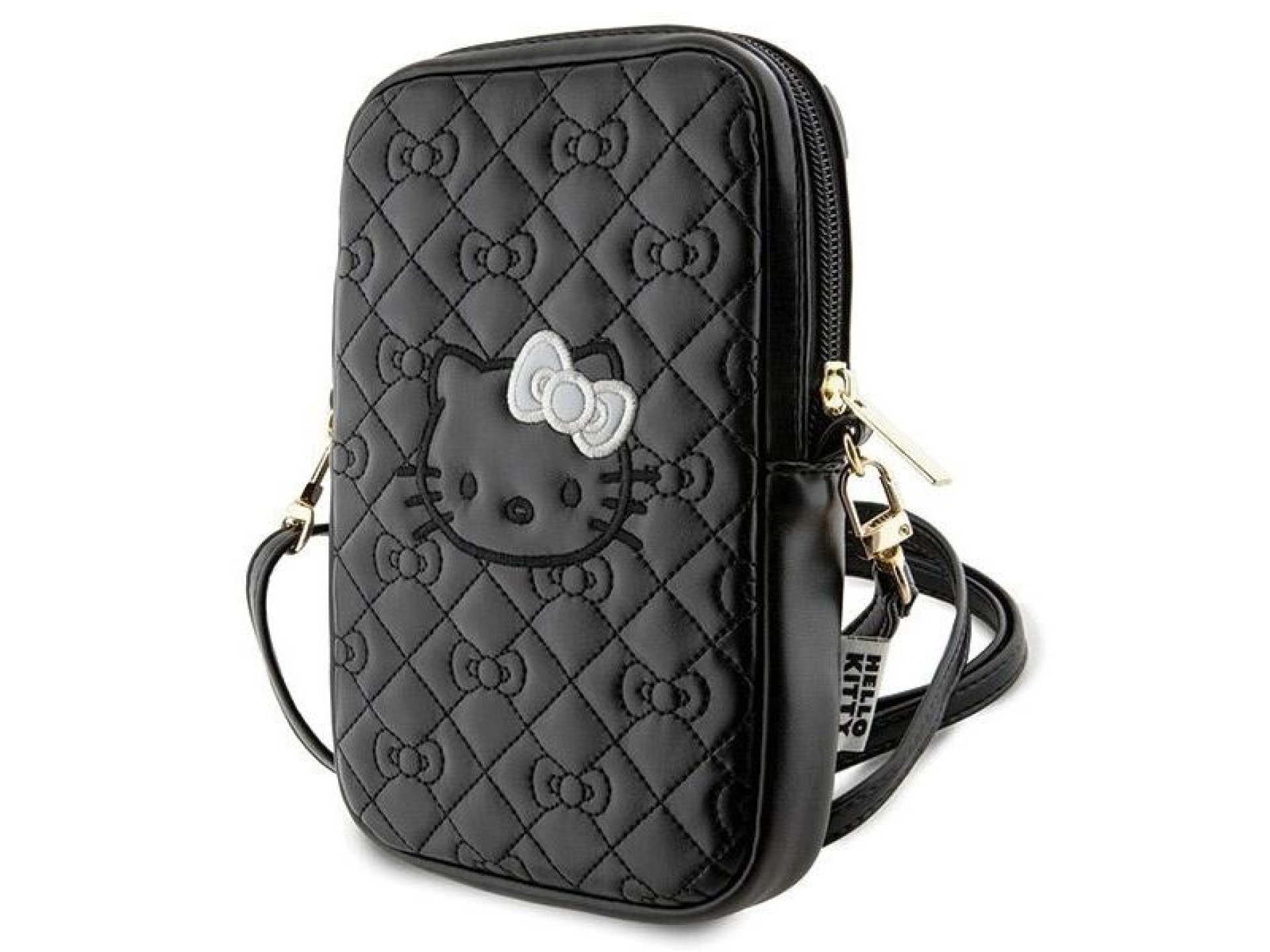 Hello Kitty Quilted Bows Strap bag - black