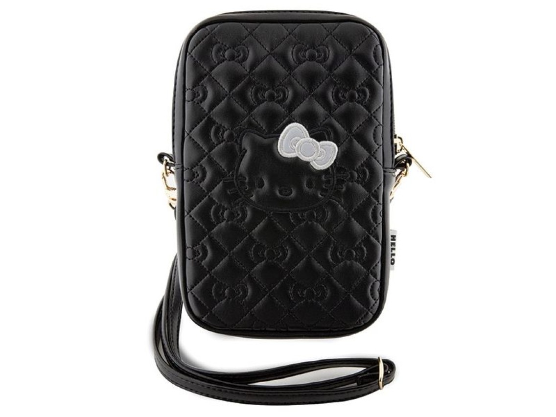 Hello Kitty Quilted Bows Strap bag - black