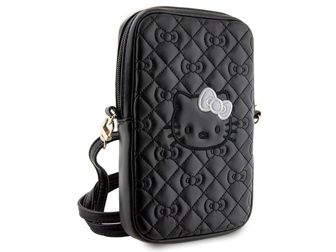 Hello Kitty Quilted Bows Strap bag - black