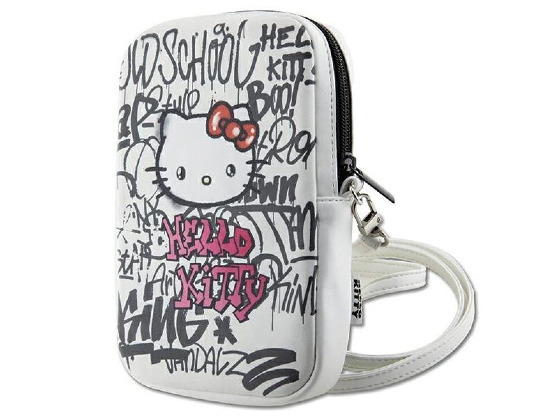 Bolsa Hello Kitty Graffiti Kitty Head - branca
