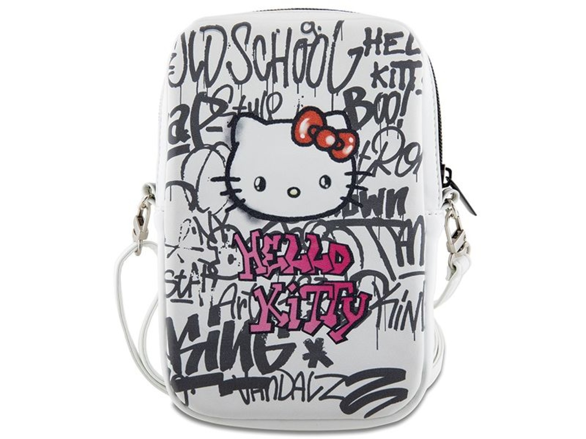 Bolsa Hello Kitty Graffiti Kitty Head - branca
