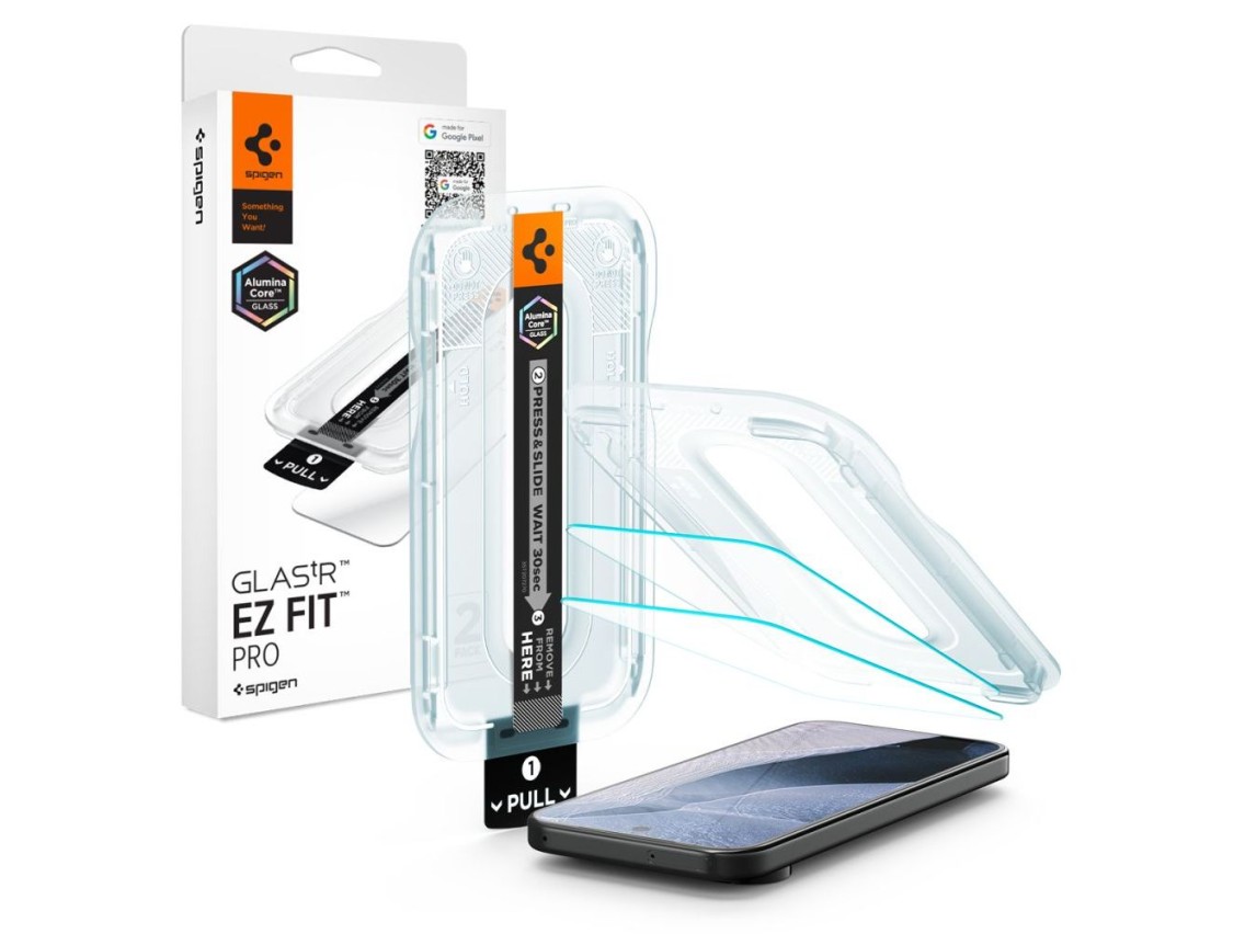 Spigen Glas.tR EZ Fit Pro 2-Pack Tempered Glass Screen Protector for Google Pixel 11 Pro XL