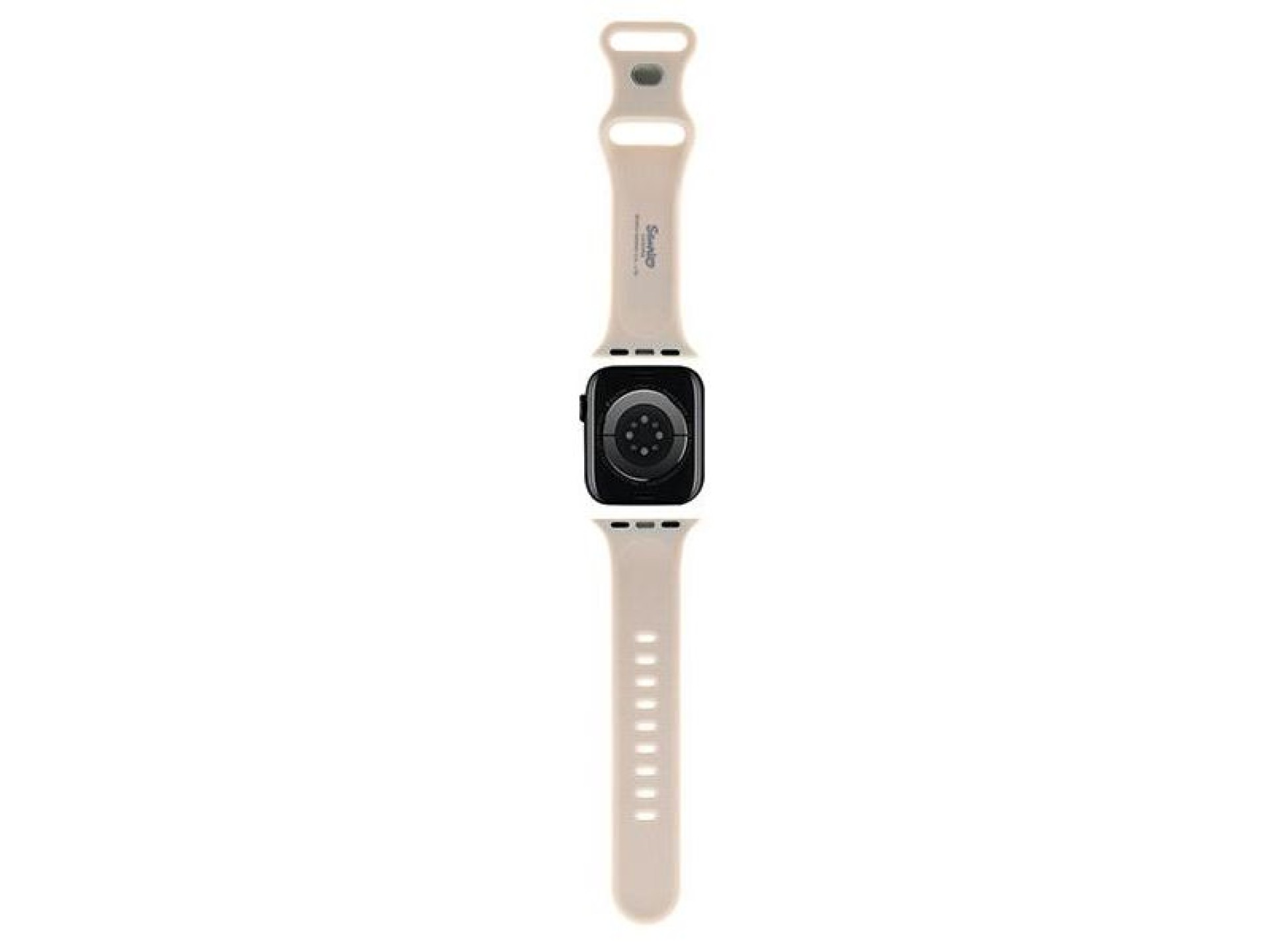 Correa de silicona con forma de cabeza de Hello Kitty para Apple Watch de 38/40/41 mm - beige