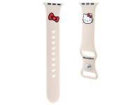 Correa de silicona con forma de cabeza de Hello Kitty para Apple Watch de 38/40/41 mm - beige Correa de silicona con forma de cabeza de Hello Kitty para Apple Watch de 38/40/41 mm - beige