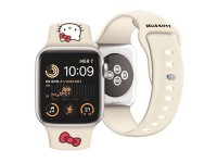 Correa de silicona con forma de cabeza de Hello Kitty para Apple Watch de 38/40/41 mm - beige Correa de silicona con forma de cabeza de Hello Kitty para Apple Watch de 38/40/41 mm - beige