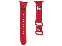 Correa de silicona con forma de cabeza de Hello Kitty para Apple Watch de 38/40/41 mm - roja Correa de silicona con forma de cabeza de Hello Kitty para Apple Watch de 38/40/41 mm - roja