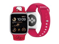 Correa de silicona con forma de cabeza de Hello Kitty para Apple Watch de 38/40/41 mm - roja Correa de silicona con forma de cabeza de Hello Kitty para Apple Watch de 38/40/41 mm - roja