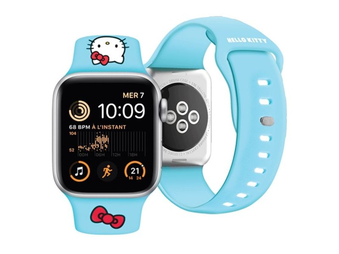 Hello Kitty Silicone Kitty Head strap for Apple Watch 38/40/41mm - blue