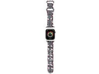 Pulseira de silicone Hello Kitty Heads & Stripes para Apple Watch 38/40/41mm - Preta Pulseira de silicone Hello Kitty Heads & Stripes para Apple Watch 38/40/41mm - Preta