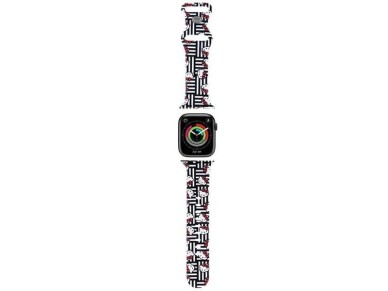 Correa de silicona Hello Kitty con cabezas y rayas para Apple Watch de 38/40/41 mm - Negra Correa de silicona Hello Kitty con cabezas y rayas para Apple Watch de 38/40/41 mm - Negra
