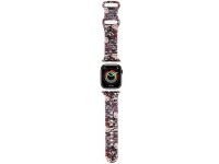Pulseira de silicone Hello Kitty com estampa de grafite para Apple Watch 38/40/41mm - Rosa Pulseira de silicone Hello Kitty com estampa de grafite para Apple Watch 38/40/41mm - Rosa
