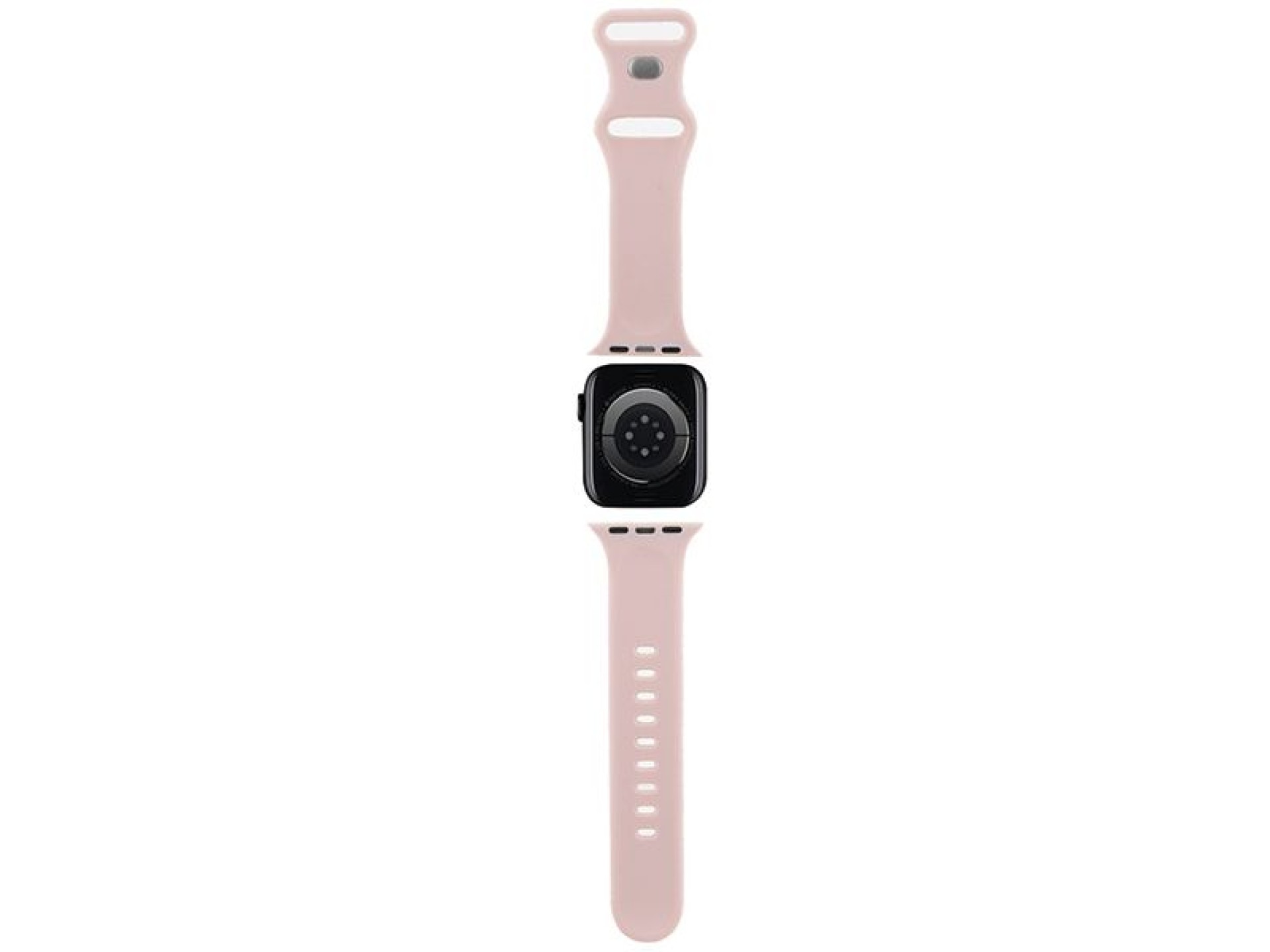 Pulseira de silicone Hello Kitty com estampa de grafite para Apple Watch 38/40/41mm - Rosa