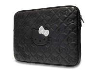 Capa Hello Kitty Zip PU acolchoada com laços para laptop de 14" - preta Capa Hello Kitty Zip PU acolchoada com laços para laptop de 14" - preta