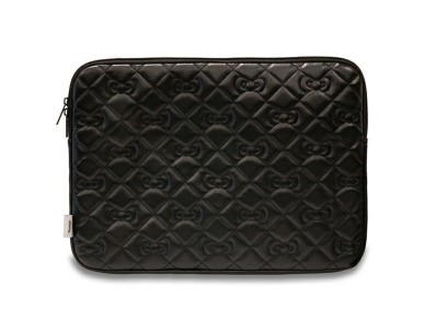 Hello Kitty Zip PU Quilted Bows case for a 14" laptop - black Hello Kitty Zip PU Quilted Bows case for a 14" laptop - black