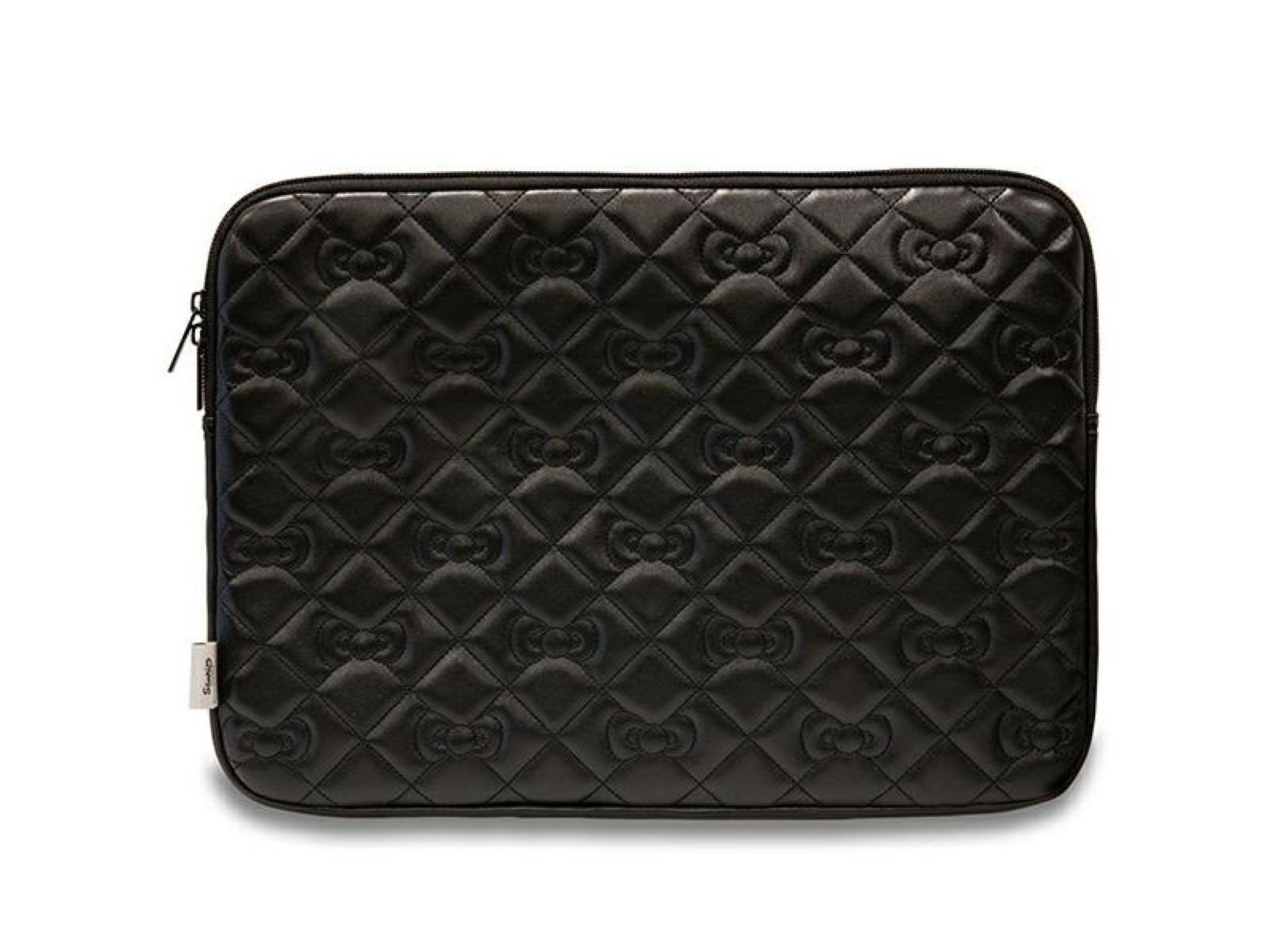 Capa Hello Kitty Zip PU acolchoada com laços para laptop de 14