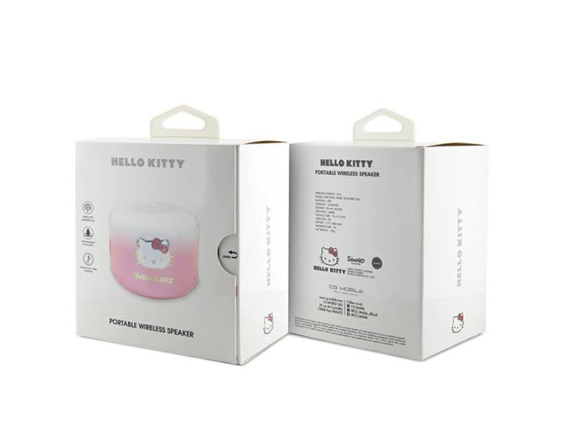 Hello Kitty Electroplate Gradient Bluetooth speaker - pink