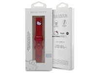 Faixa de cabeça universal Hello Kitty em silicone, 20 mm - vermelha Faixa de cabeça universal Hello Kitty em silicone, 20 mm - vermelha