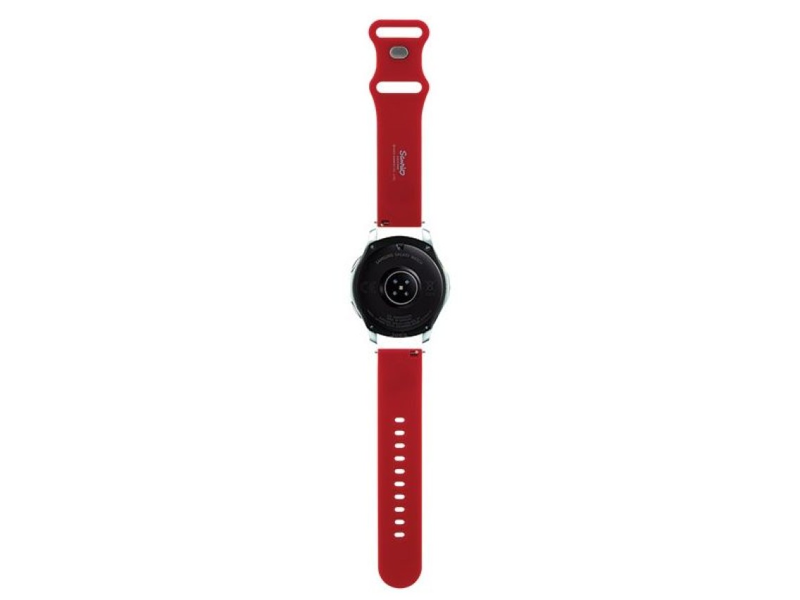 Faixa de cabeça universal Hello Kitty em silicone, 22 mm - vermelha