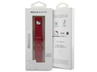 Faixa de cabeça universal Hello Kitty em silicone, 22 mm - vermelha Faixa de cabeça universal Hello Kitty em silicone, 22 mm - vermelha