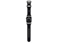 Pulseira de silicone Hello Kitty com formato de cabeça de gatinho para Apple Watch 38/40/41mm - pret Pulseira de silicone Hello Kitty com formato de cabeça de gatinho para Apple Watch 38/40/41mm - pret