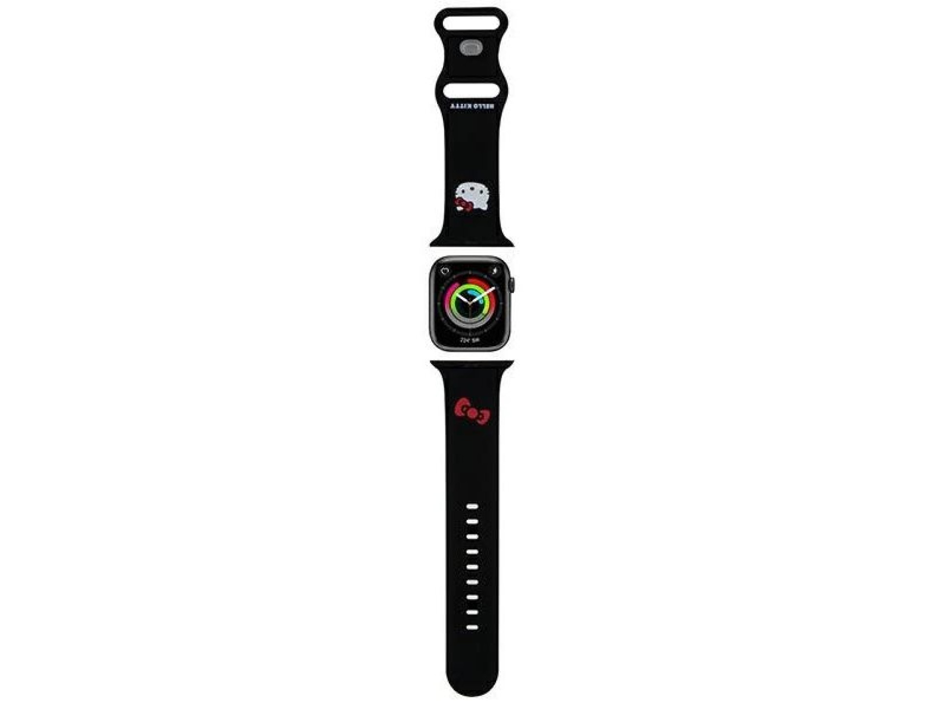 Hello Kitty Silicone Kitty Head Strap for Apple Watch 42/44/45/49mm - Black