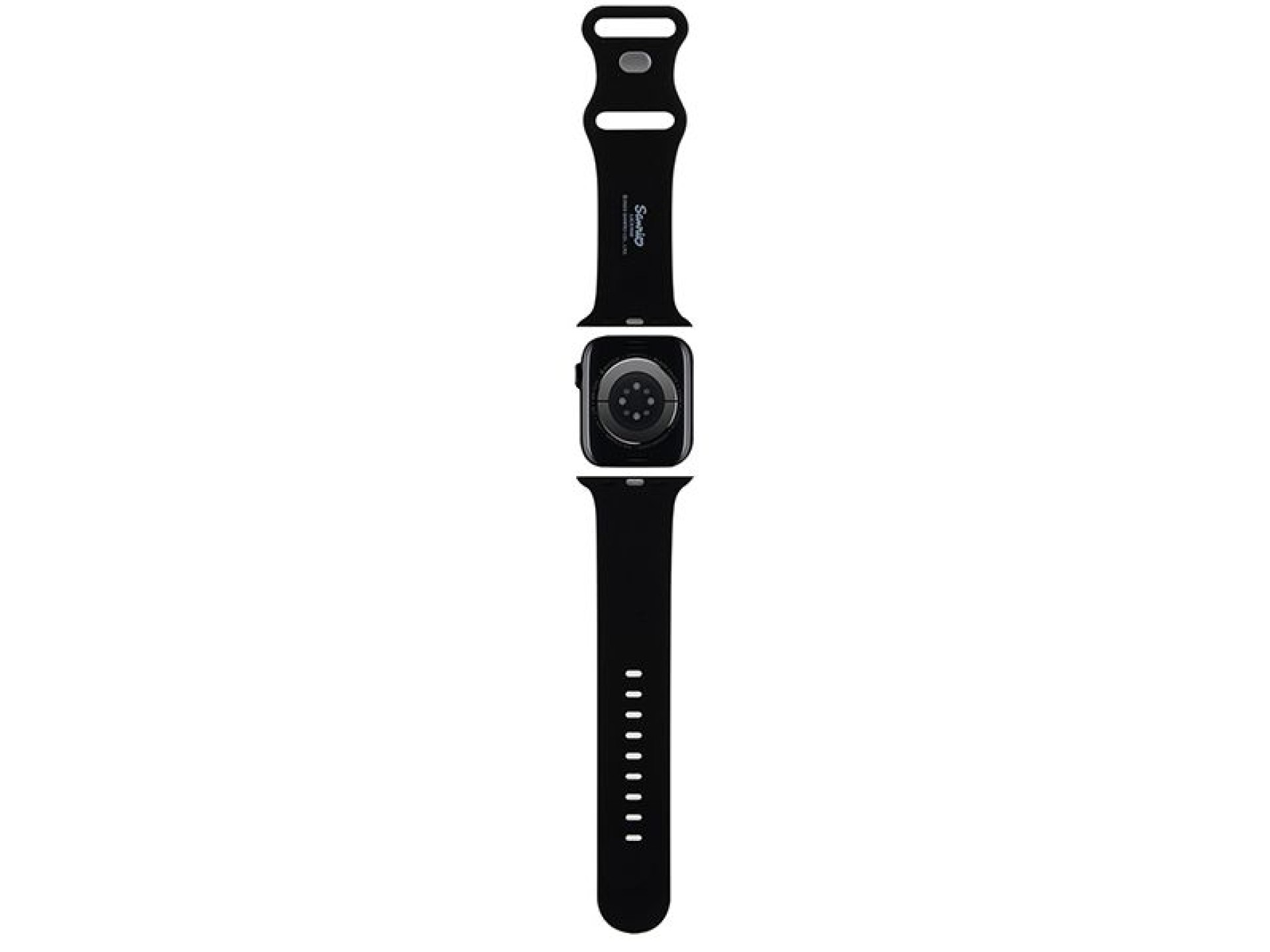 Correa de silicona Hello Kitty con forma de cabeza de gatito para Apple Watch de 42/44/45/49 mm - Ne