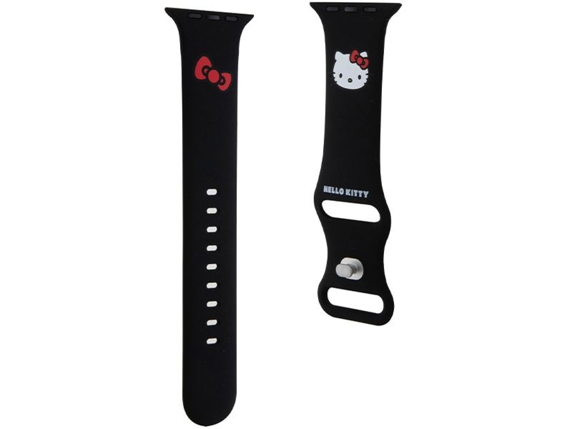 Hello Kitty Silicone Kitty Head Strap for Apple Watch 42/44/45/49mm - Black