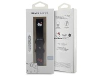 Faixa de cabeça universal Hello Kitty em silicone, 22 mm - preta Faixa de cabeça universal Hello Kitty em silicone, 22 mm - preta