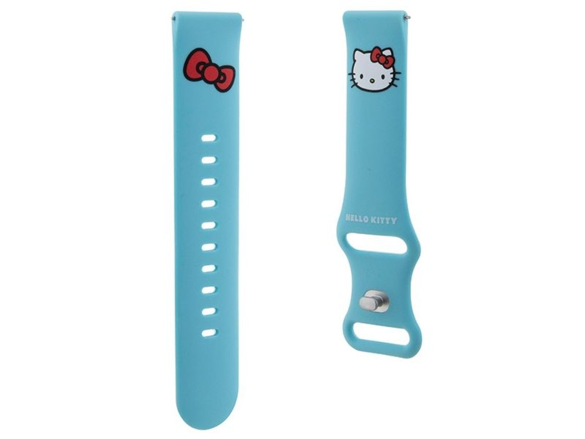 Correa de silicona para la cabeza de Hello Kitty, universal, 20 mm - azul